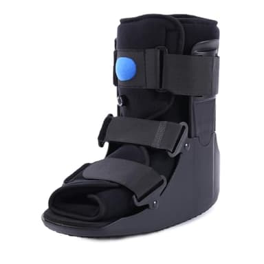 Inflatable Walking Boot Air Cam Walker Fracture Boot Orthopaedic boot for Sprained Ankle Short Air Walker Brace for Broken Foot Achilles Tendon Injury Black (L)