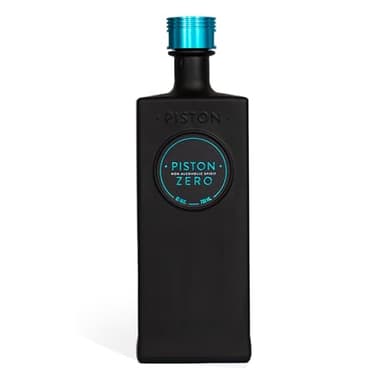 Piston Distillery Piston Zero Alcohol-Free Gin 70cl 0% ABV | Premium Non-Alcoholic Spirit Alternative | Juniper, Citrus, Hibiscus & Smoky Spice | Alcohol Free Premium Gin Perfect for G&Ts & Mocktails