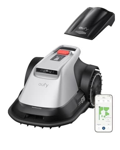 eufy Robot Lawnmower E15, Wire-Free with a Stable Signal, Hands-Free Auto Mapping, Accurate Obstacle Avoidance, Reliable Lawn Maintenance, 2-in-1 Mowing and Edge Trimming, 800 m² Coverage