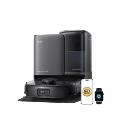 eufy E25 Omni, Robot Vacuum Cleaner with Mop,HydroJet Self-Clean Roller Mop