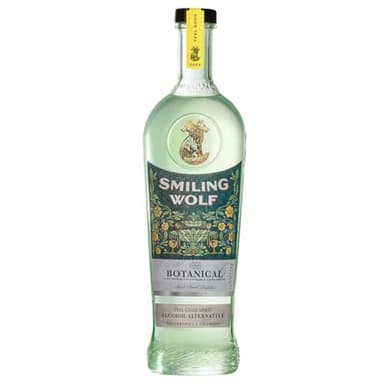 Smiling Wolf Botanical | Feel Good | Alcohol Alternative | Functional Alcohol Free Gin | Mood Enhancing Spirit with Natural Nootropics & B Vitamins | Premium Non Alcoholic | 700ml Bottle