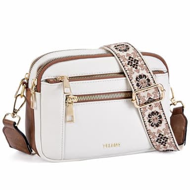 HYEPNED Crossbody Purse for Women Small Crossbody Bags Trendy Vegan Leather with Adjustable Shoulder Strap