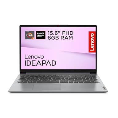 Lenovo IdeaPad 1 | 15.6 inch FHD Laptop | AMD Ryzen 3 7320U | 8 GB RAM | 512 GB SSD | Windows 11 Home | Cloud Grey