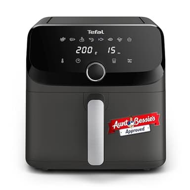 Tefal Easy Fry Mega Air Fryer, 7.5L Capacity (Serves Up to 8), 8 Preset Cooking Programs, Compact Design, Energy-Efficient, Dishwasher-Safe Basket, Coal Grey - EY855HG0