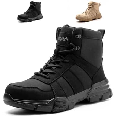 Safety Boots Lightweight Steel Toe Boots Men Women Comfortable Work Boots Shoes Black 9 UK 43 EU 265