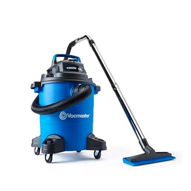 Vacmaster WD 18 Wet & Dry Vacuum Cleaner with Garden Accessory Set, incl. Artificial Grass Revitaliser Tool. Garage and Workshop Vacuum for Patios, Pathways, Driveways, and Decking. 1250W, 18 Litre
