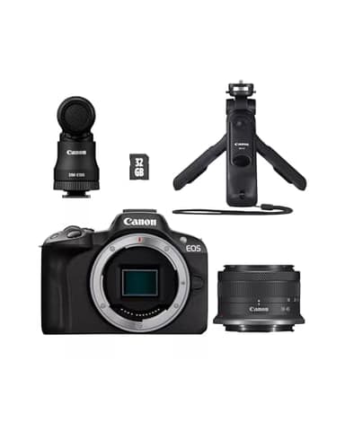 Canon EOS R50 Mirrorless Camera, 24.2MP APS-C, Compact & Portable