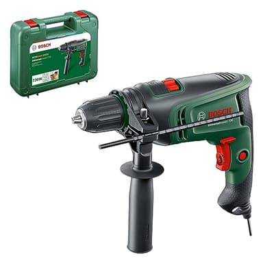 Bosch UniversalImpact 730 Electric Hammer Drill, 730 W (Precision Drilling in Masonry, Wood and Steel, Carrying Case)