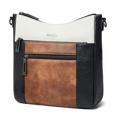 Shrrie Crossbody Bags for Women Trendy Vegan Leather Purses for Women Hobo Handbags Shoulder Bag with Detachable Strap for Casual Shopping Traveling