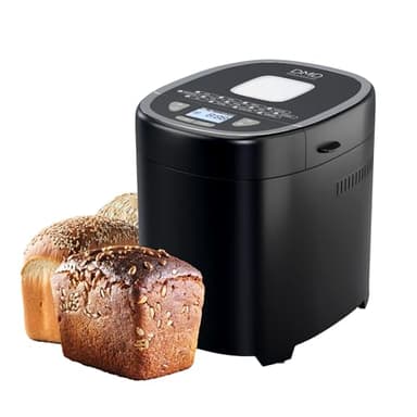 DMD Collective - 17-in-1 Bread Maker, 2lb Bread Machine with 1 Hour Keep Warm, 13hr Delay Start, 3 Crust Shades&Colours, Gluten Free, Sourdough, Whole Wheat, Non-Stick Bread Pan, 550W