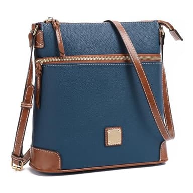 GAEKEAO Trendy Crossbody Bags for Women Multi Zipper Pockets Shoulder Handbags Lightweight Medium Travel Crossbody Purse with Adjustable Wide Strap