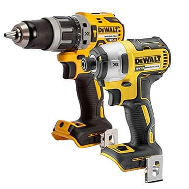 Dewalt 18V XR Cordless Brushless Impact Driver DCF887N & Combi Drill DCD796N Body Only Twin Pack