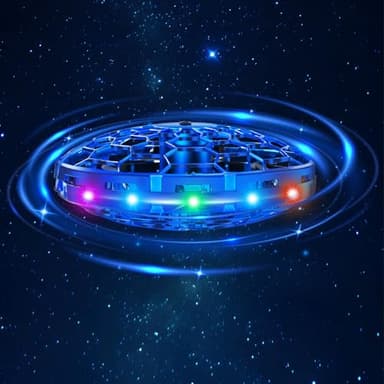 ETPlanet Hand Operated Flying Toy Drone for Kids, 360° Hands Free Motion Sensors Mini Drone with Cool LED Lights, Easy Indoor Small UFO Toy Flying Ball Drone for 6 7 8 9 10+ Year Old Boys and Girls